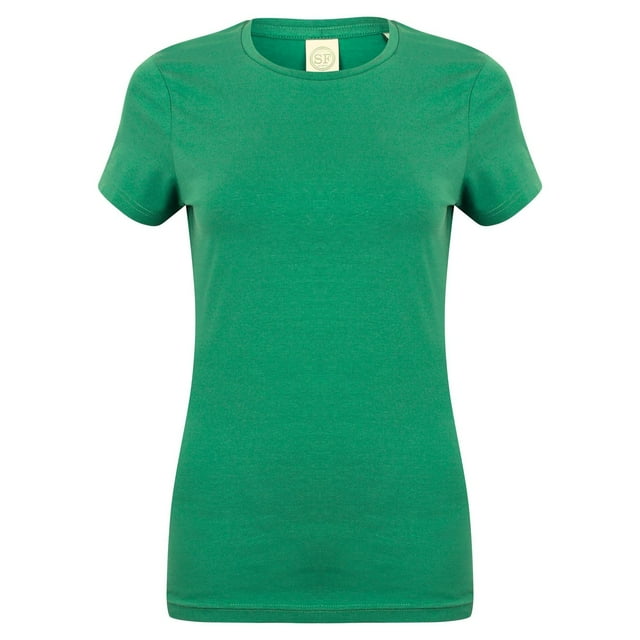 Skinni Fit T-Shirt à Manches Courtes Extensible Confortable pour Femmes