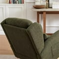 thumbnail image 6 of Rocking Chair Nursery with Waist Pillow, 27.2"W Modern Upholstered High Back Accent Lounge Chair Armchair with 2 Side Pockets, Nursery Rocker Glider Wingback Chair for Living Room Bedroom, Army Green, 6 of 7