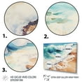 thumbnail image 3 of Designart "Beach Photo Oceanic flow XIV" Nautical & Beach Floater Framed Canvas Print, 3 of 7