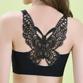 thumbnail image 5 of Blczomt Women Bras Plus Size Clearance No Underwire Seamless Black Sexy Butterfly-Back Bra,2PC, 5 of 6