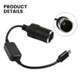 thumbnail image 5 of Leke USB C Type C to 12V Car Lighter Socket Female Adapter Converter, 5 of 9