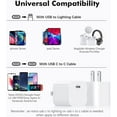thumbnail image 6 of 2Pack 20W USB C Wall Charging,Fast Charger,C Charger,USB C Charger Compatible with iphone Charger  Compatible with Samsung, 6 of 6
