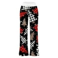thumbnail image 5 of Pantalon Décontracté Élastique à Cordon pour Femmes, Pantalon de Pyjama Imprimé pour la Maison, 5 of 5