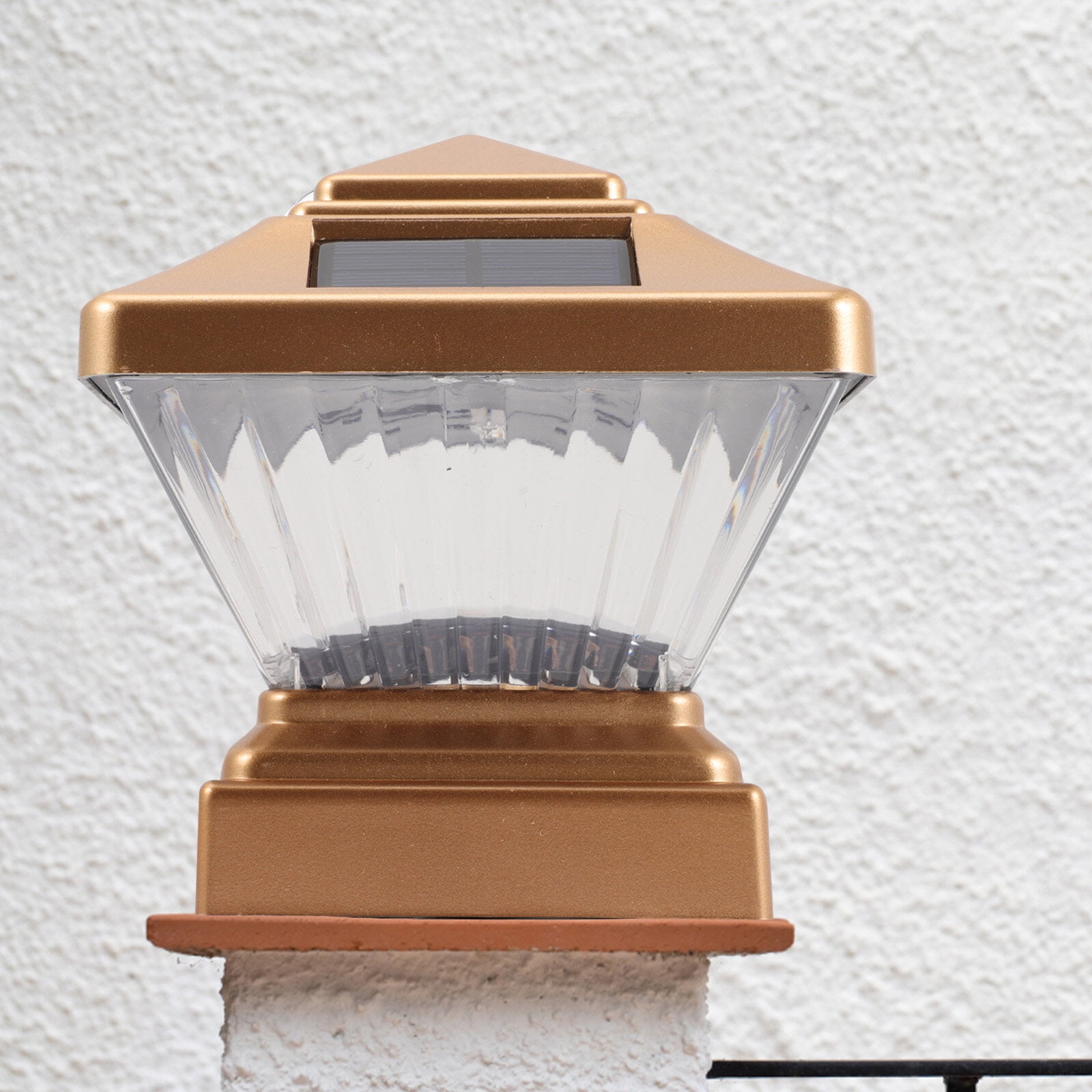 Post Lamp Light Solar Pillar Outdoor Garden Waterproof Floor Lamps for Power Lights Driveway