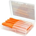 thumbnail image 1 of Interdental Brushes Between Teeth Cleaners Dental Cleaning Tool Portable Floss Pick 10pcs（Orange）, 1 of 5
