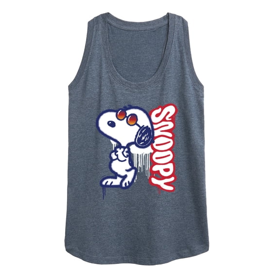 Peanuts - Graffiti Snoopy - Women's Racerback Tank Top