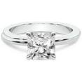 thumbnail image 3 of 1 Carat IGI Certified Radiant Shape Lab Grown Diamond Engagement Ring | 14K White Gold | Juniper Crossover Solitaire Diamond Ring | FG-VS1-VS2 Quality Friendly Diamonds, 3 of 5