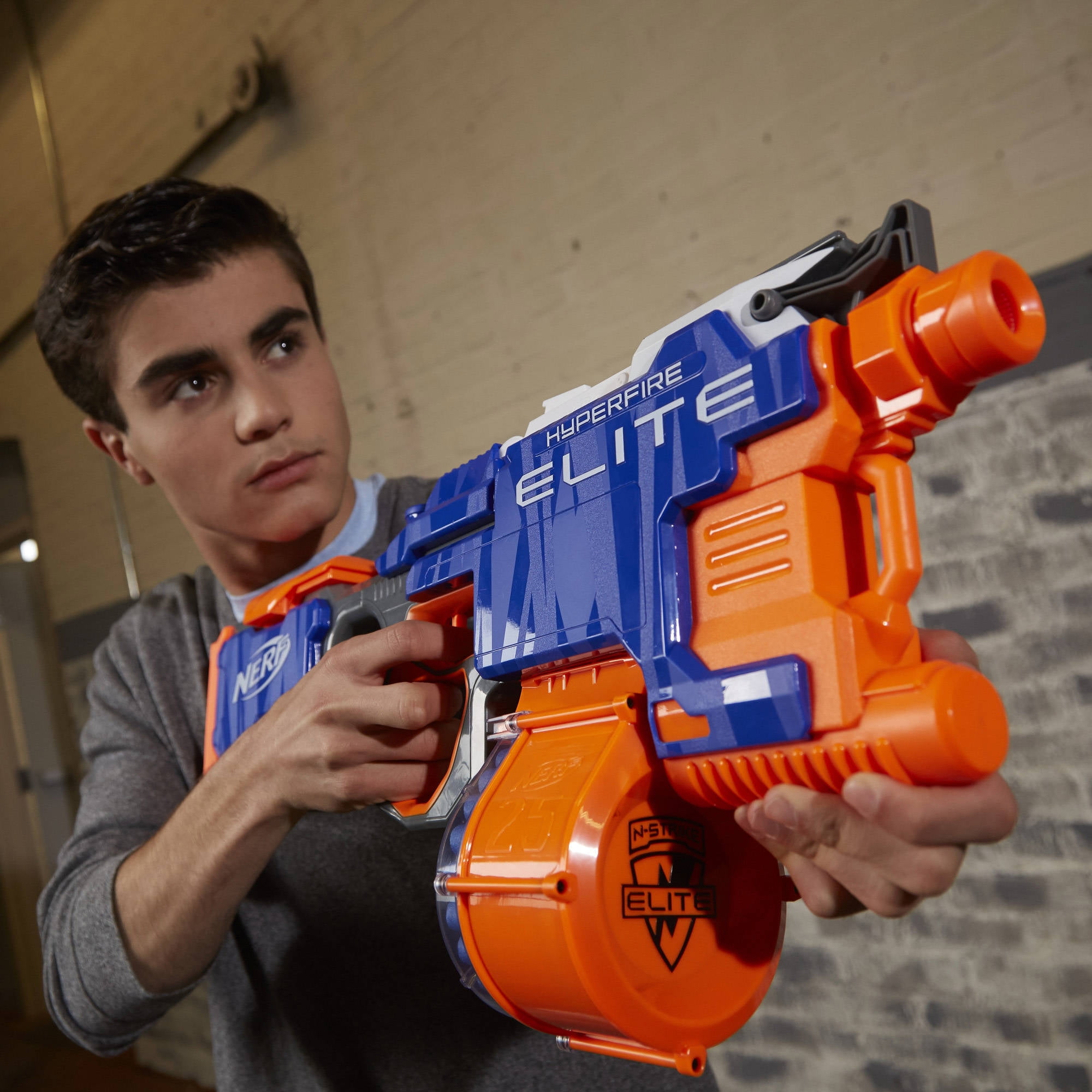 med hensyn til fort bruser Nerf N-Strike Elite HyperFire Blaster - Walmart.com