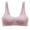Pink, variant on Elabch Womens Front Closure Bra Wireless Front Button Push Up Bras Full Coverage Comfortable Everyday Bras Beige M