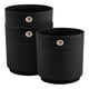 thumbnail image 1 of Set 3 Macetas Amalfi Redondas D28cm Con Rejilla Interna (Negro), 1 of 4