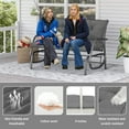 thumbnail image 4 of Outdoor Swing Cushions 60”, Porch Swing Cushions Thicken 4", Anti-Fading Patio Swing Chair Pads, Waterproof Bench Cushions, Swing Chair Cushion for Outdoor Canopy Swing Glider, 4 of 7