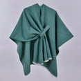 thumbnail image 3 of Dwellite Shawl Wraps for Women Sweater Scarf Womens Sweater Wrap Sweaters Scarf Knitted Wrap Shawls And Wraps for Women Dark Green, 3 of 4