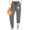 thumbnail image 1 of Gibobby pantalones de pana Pantalones De Chándal Para Mujer Con 2 Bolsillos Cordón Forro Polar De Invierno Cintura Alta Leggings Largos Deportivos Pantalones De Entrenamiento(Gris, L), 1 of 4