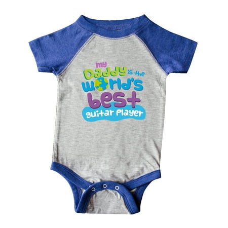 

Inktastic Guitar Player Dad Worlds Best Gift Baby Boy or Baby Girl Bodysuit