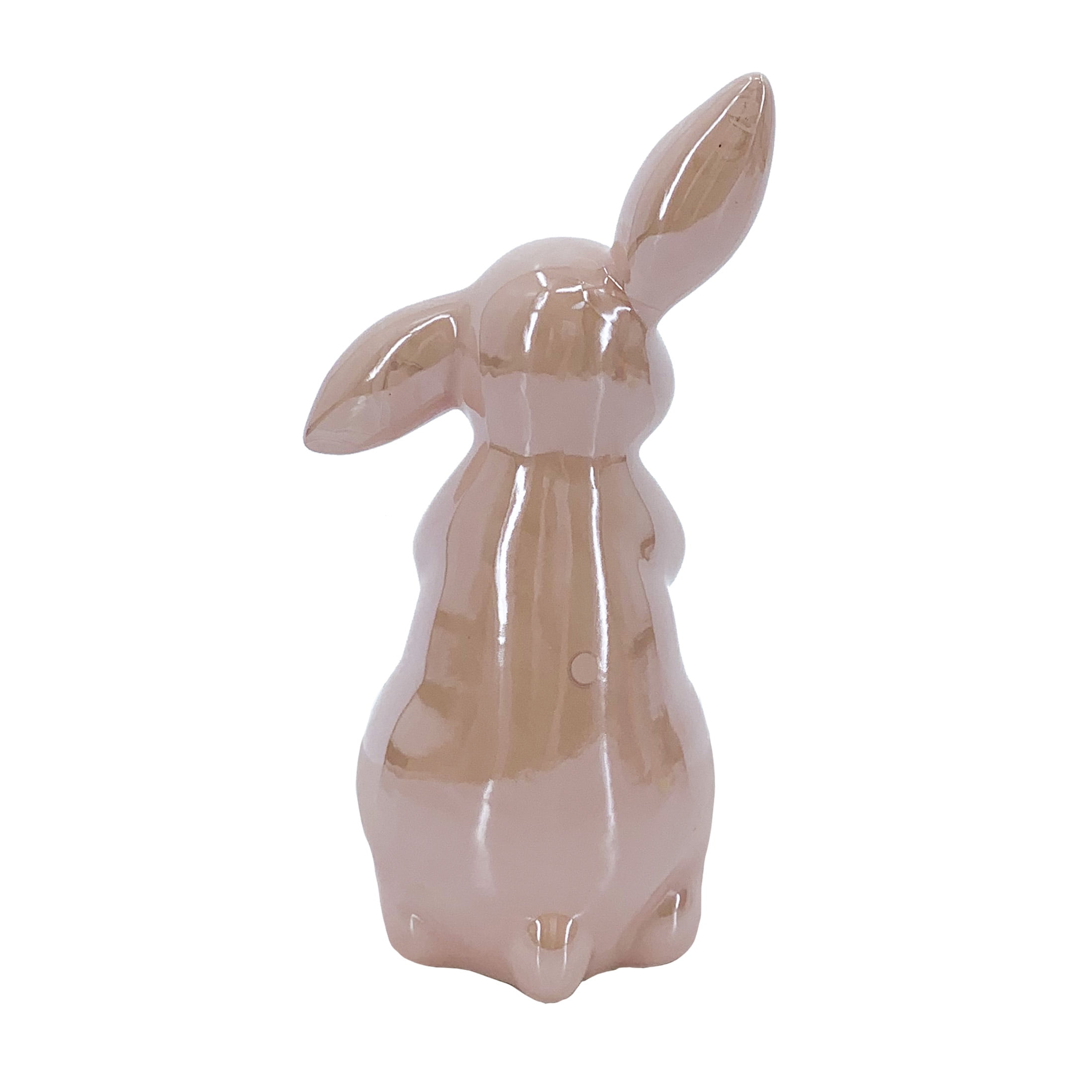 Way to Celebrate Easter Dolomite Pink Finish 5.5" Bunny Decoration Assortment