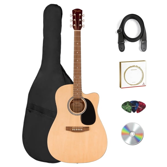 Fender FA Series Dreadnought Acoustic-Electric Guitar - Natural w/ Gig Bag