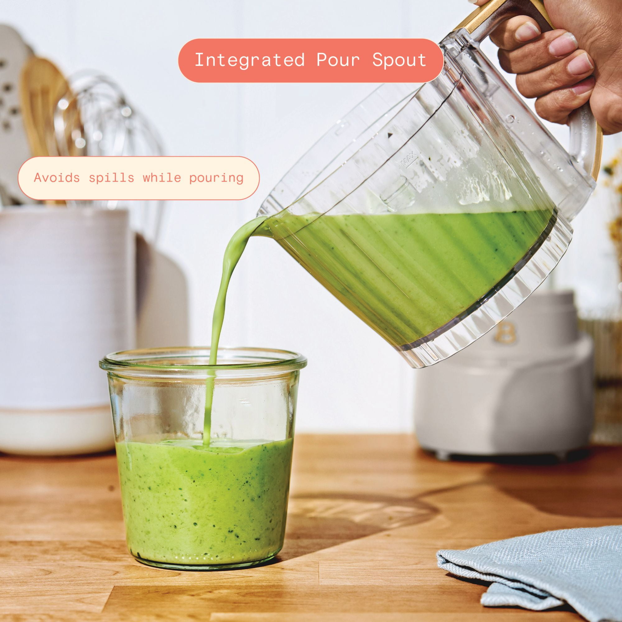 Beautiful 3-Cup Food Chopper, Porcini Taupe by Drew Barrymore