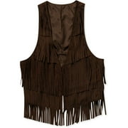 Miley Cyrus & Max Azria - Juniors' Sueded Fringe Vest