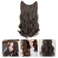 thumbnail image 3 of Hair Clips for Women Styling 1Set Clip In Hair Extensions Black 60X8Cm Curly Style, 3 of 9