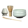 thumbnail image 1 of Juego de Matcha de 3 piezas, de bambú tradicional y de té tradicional, soporte para de cerámica verde, 1 of 9