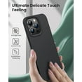 thumbnail image 6 of Entronix Silicone Soft Case Designed for iPhone 14 Pro Shockproof Durable Slim Fit, Black, 6 of 6