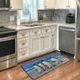 thumbnail image 4 of Dreamtimes Penguins on Beach Rug, 39"x20" Non-Slip Large Rugs Soft Comfort Area Rug, Home Decorative Floor Mat Carpets for Living Room Bathroom Dining Room Bedroom Dormitory, 4 of 7