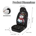 thumbnail image 6 of Chririnla Easy to Install Car Seat Covers for Automobile, Stretchy Fabric Lightweight Auto Seat Cover Set, Christmas Snowman Pattern, 6 of 7