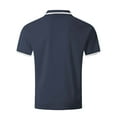 thumbnail image 4 of Charmgo Mens T-Shirts Clearance, Men's Fashion Spring and Summer Buttons Casual Short Sleeve Lapel Neck Shirt Solid Color Tops Golf Shirts for Men, Polo Shirts for Men Navy L, 4 of 5