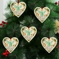 thumbnail image 5 of Mecorevx 3.15Inch Handmade Christmas Decorations Heart Shaped Sea Friendship Decoration Pendant Suitable for Christmas Tree Decorations,Christmas Gifts, 5 of 8