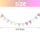 thumbnail image 2 of Paquete de 4 decoraciones de fiesta, banderín de bandera triangular de papel colgante para graduación, carnaval, boda, cumpleaños, bebé, despedida de soltera, decoraciones para fiesta, 2 of 5