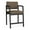 Castillo Quarry, variant on Lesro Lenox Steel Polyurethane Hip Waiting Room Guest Chair in Black/Castillo Metal Gray