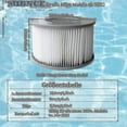 thumbnail image 2 of Paketmed8ersättningsfilterpatronerförMspauppblåsbarpool,RuikaluckyJacuzziBY, 2 of 5