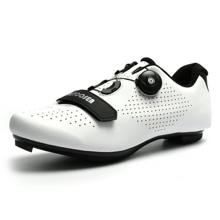 

BETOOSEN Mens Womens Road Cycling Shoes MTB Bike Shoe Indoor Riding Cycling Exercise Shoes with Quick lace Compatible with SPD Dual Cleat