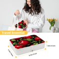 thumbnail image 5 of Fruit Portable PU Leather Jewelry Organizer Box with Removable Compartment, 5 of 6