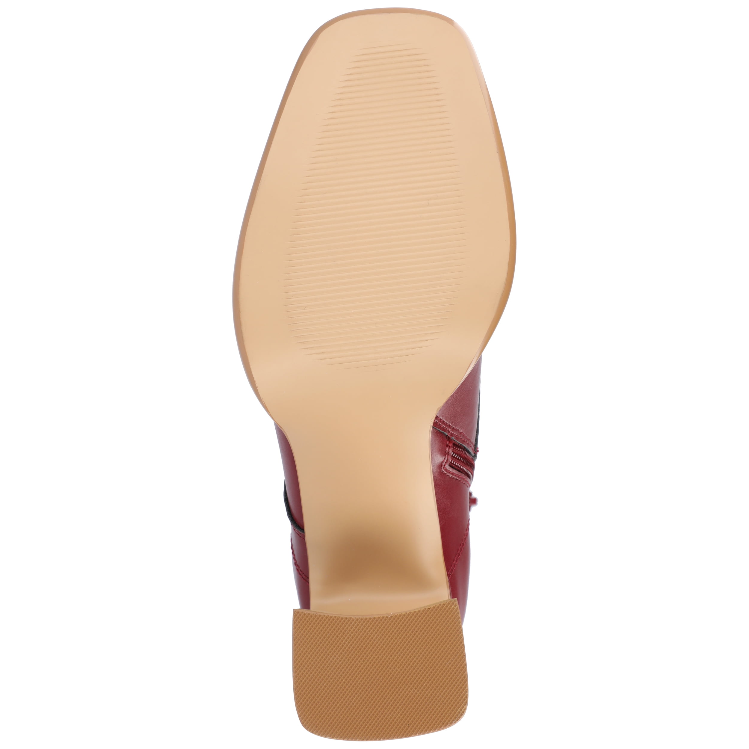 Journee Womens Kalindi Lace Up and Zip Entry Square Toe Booties, Widths Available