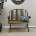 thumbnail image 6 of Contemporary Home Living Arched Back Rectangular Bench with Armrest - 44" - Brown, 6 of 9