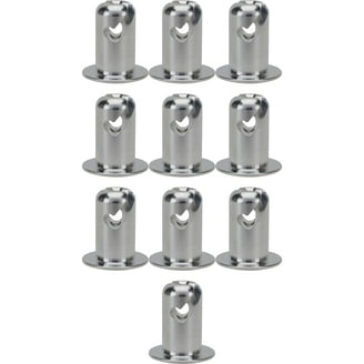 7/16 In. Oval Winged Head Quarter Turn Fastener, Steel, Silver, .500 In. Grip Le