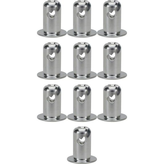 Speedway Motors Aluminum Oval Head Quarter Turn Panel Fasteners .500 Inch Grip Slotted Head Lightweight Body Panel Hardware Universal Fit 10 Pack