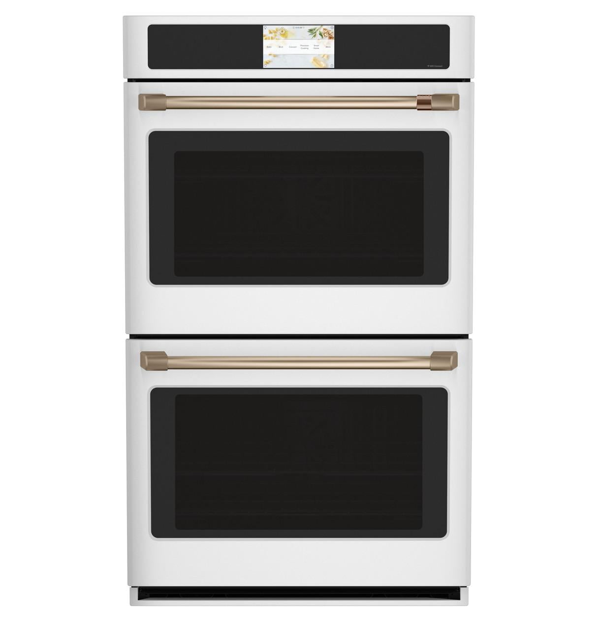 Cafe CTD90DP4NW2 30 inch Matte White Double Electric Convection Wall Oven