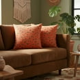 thumbnail image 2 of Michael Amini Explorer Spot 22" Square Throw Pillow in Fire Orange in Set of 2, 2 of 10