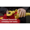 thumbnail image 7 of Eagle 5 Gallon Type I Yellow Safety Gas Can for Diesel with Flame Arrester, Self-Closing Lid, and F-15 Funnel, Made in the USA, Galvanized Steel Flammable Storage Can, UI50FSY, 7 of 7