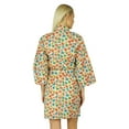 thumbnail image 5 of Bimba Women Cotton Printed custom Short Robe Getting Ready Bridesmaid Robes Coverup, 5 of 5