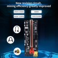 thumbnail image 1 of Kuymtek VER009C-PLUS PCIe Riser con LED USB 3.0 PCI-E 1X a 16X Extender (Rojo), 1 of 8