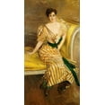 thumbnail image 2 of Boldini, Giovanni 11x18 Black Ornate Wood Framed with Double Matting Museum Art Print Titled - Portrait of Madame Josephina Alvear De Errazuriz, 2 of 4