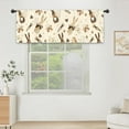 thumbnail image 6 of Easter Eggs Bunny Rabbit Kitchen Curtain Valance 54W x 18L Inch Carrot Holiday Rod Pocket Short Cafe Small Window Treatment Drapes Decor, 6 of 6