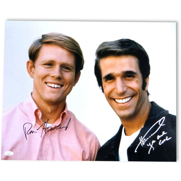 Ron Howard Henry Winkler Signed Autographed 16X20 Photo Happy Days JSA VV46865