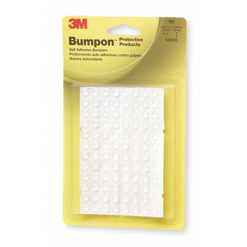 3m Bumper,Self Adhesive, 0.085 In H, PK80