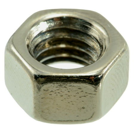 

3/8 -16 Black Chrome Plated Steel Grade 5 Coarse Thread Hex Nuts (6 pcs.)