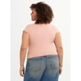 thumbnail image 3 of Jessica Simpson Women's and Women's Plus Eydie Tee, Sizes XS-4X, 3 of 6