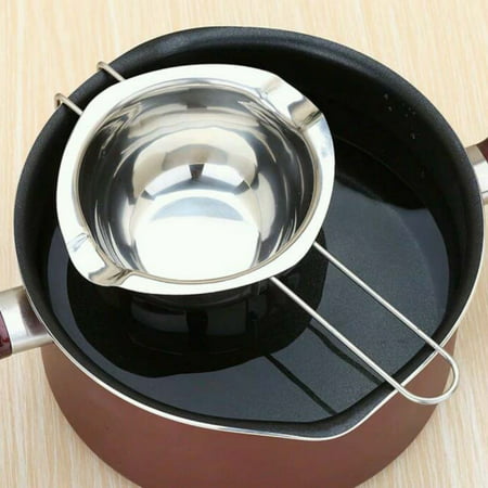 Fysho Stainless Steel Chocolate Heating Melting Kettle Butter Sugar Boiler Fondue Bowl Milk Heating Tool Melting Kettle Pot Kitchen Baking Tools